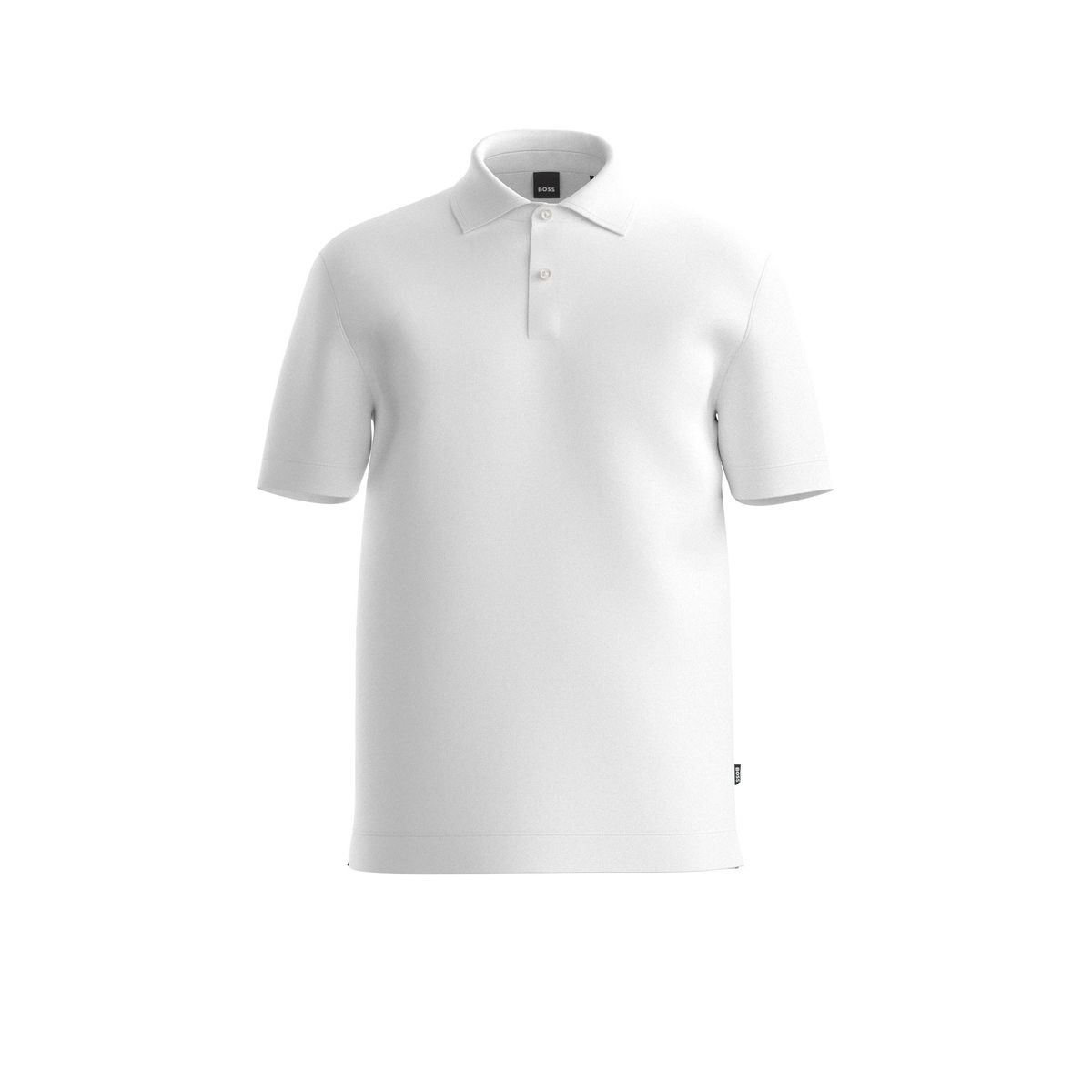 Polo Regular Fit em Algodão e Linho BOSS