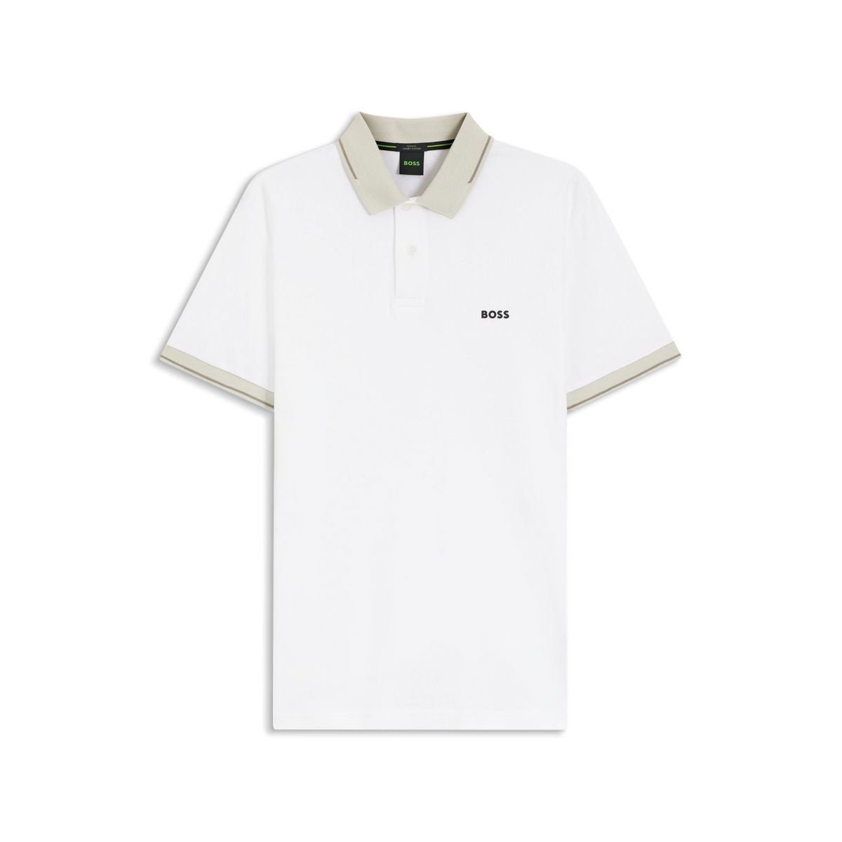 Polo Slim Fit em Algodão BOSS