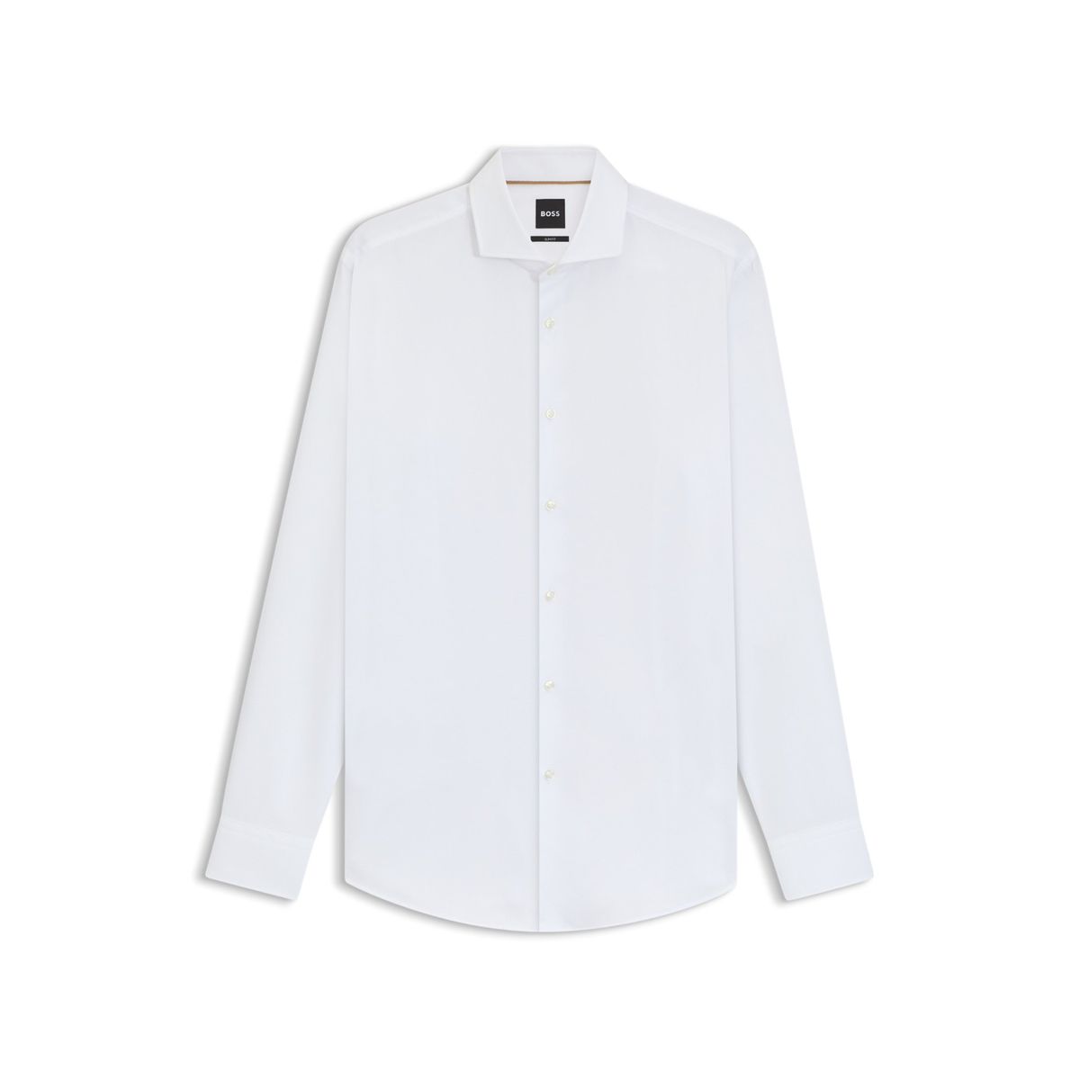 Camisa Slim Fit em Algodão Italiano Estruturado BOSS
