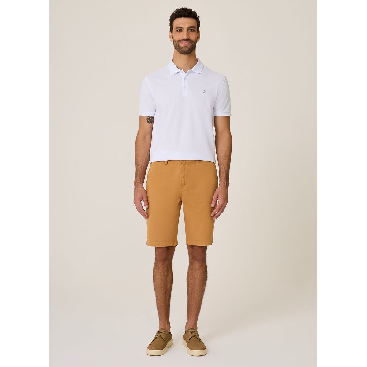 Bermuda Comfort Chino Tinturada Masculina Dudalina