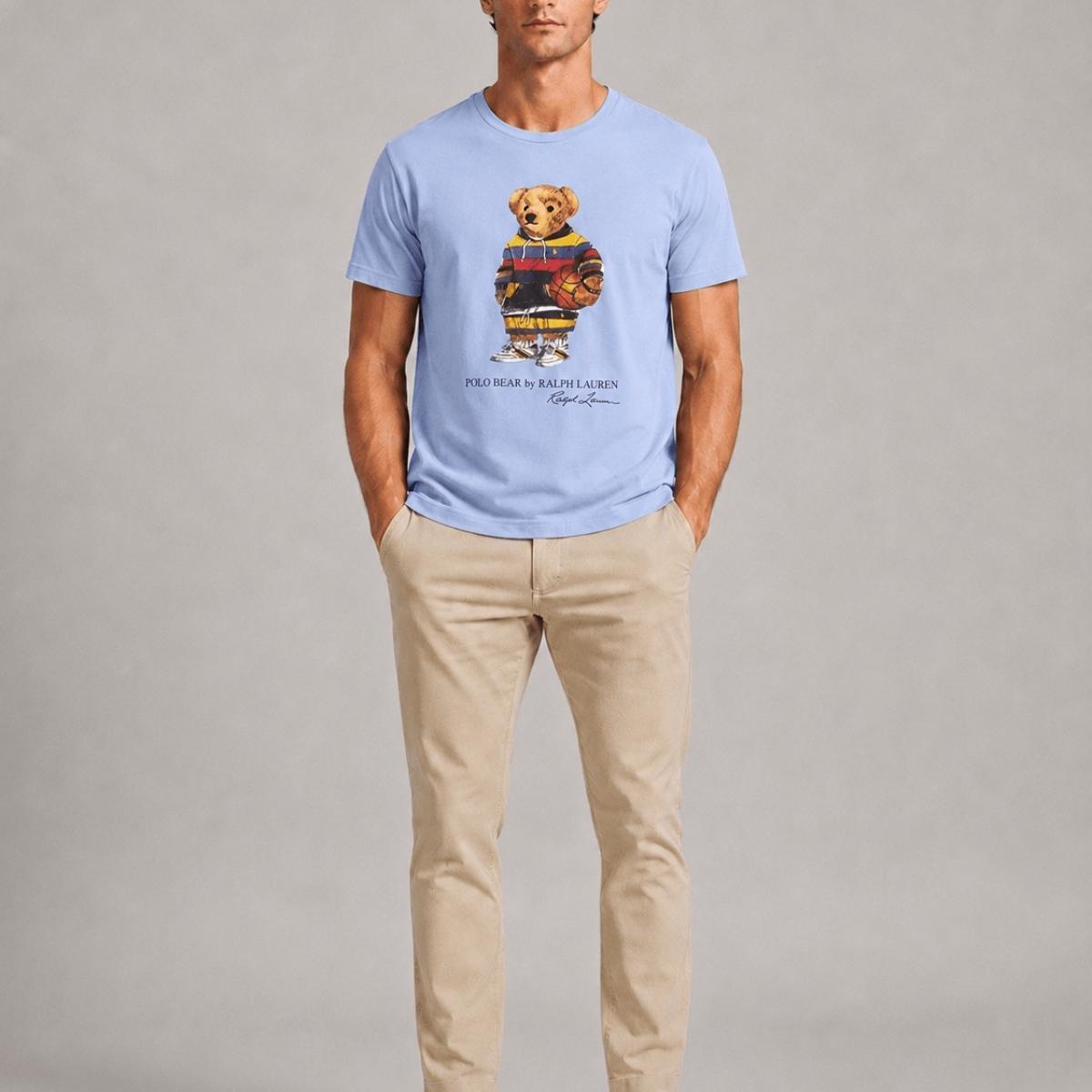 Camiseta Polo Bear Azul Claro Polo Ralph Lauren