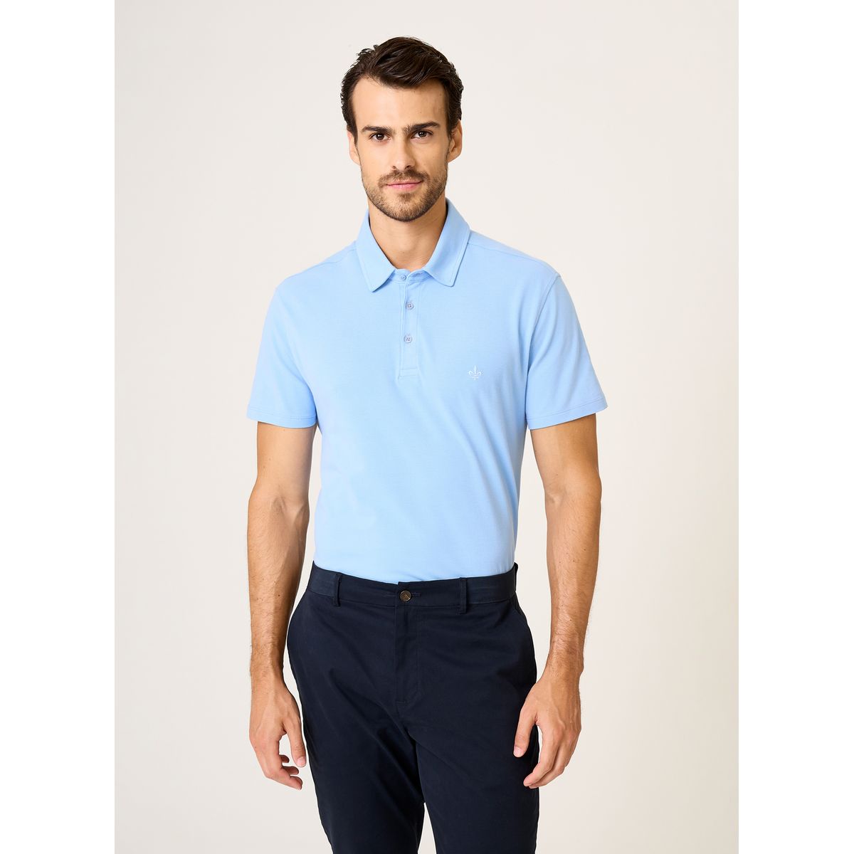 Polo Piquet Flex Clássica Masculina Dudalina