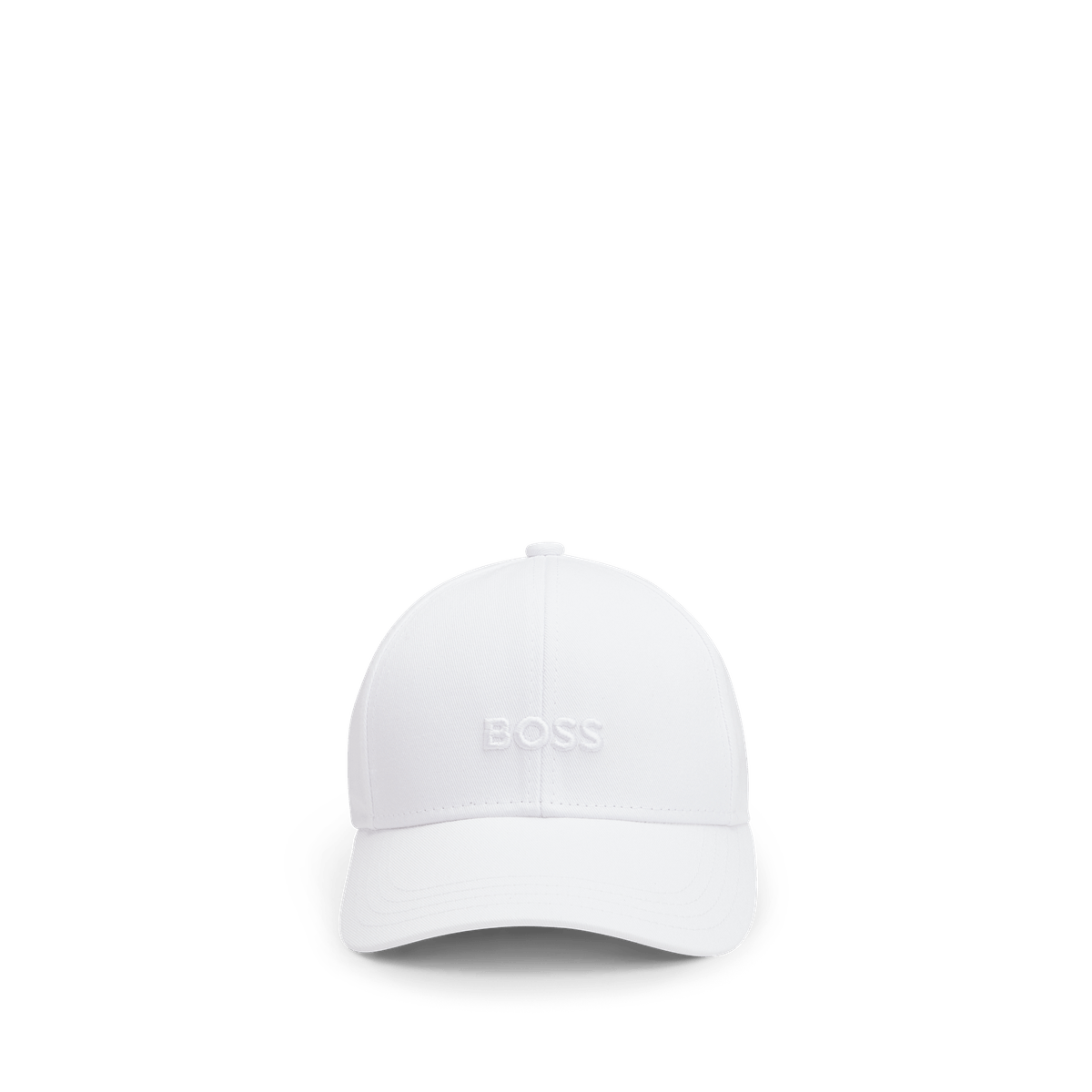 Boné de Algodão com Seis Painéis e Logo Bordado BOSS