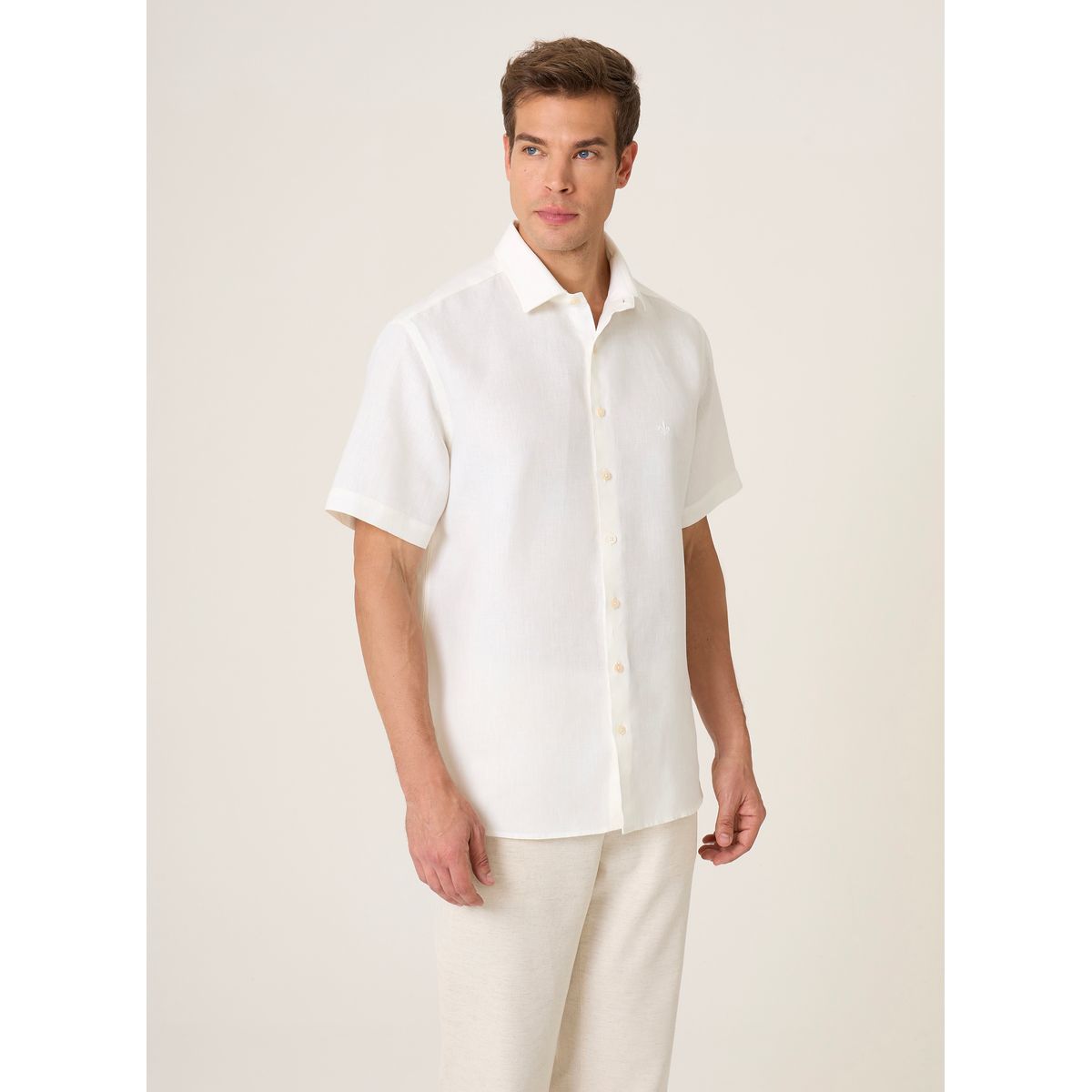 Camisa Linho Comfort Fit Lisa Masculina Dudalina