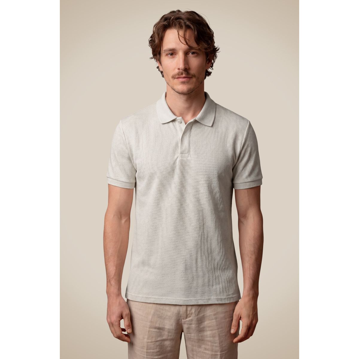 Polo Malha Favo Linho Reserva