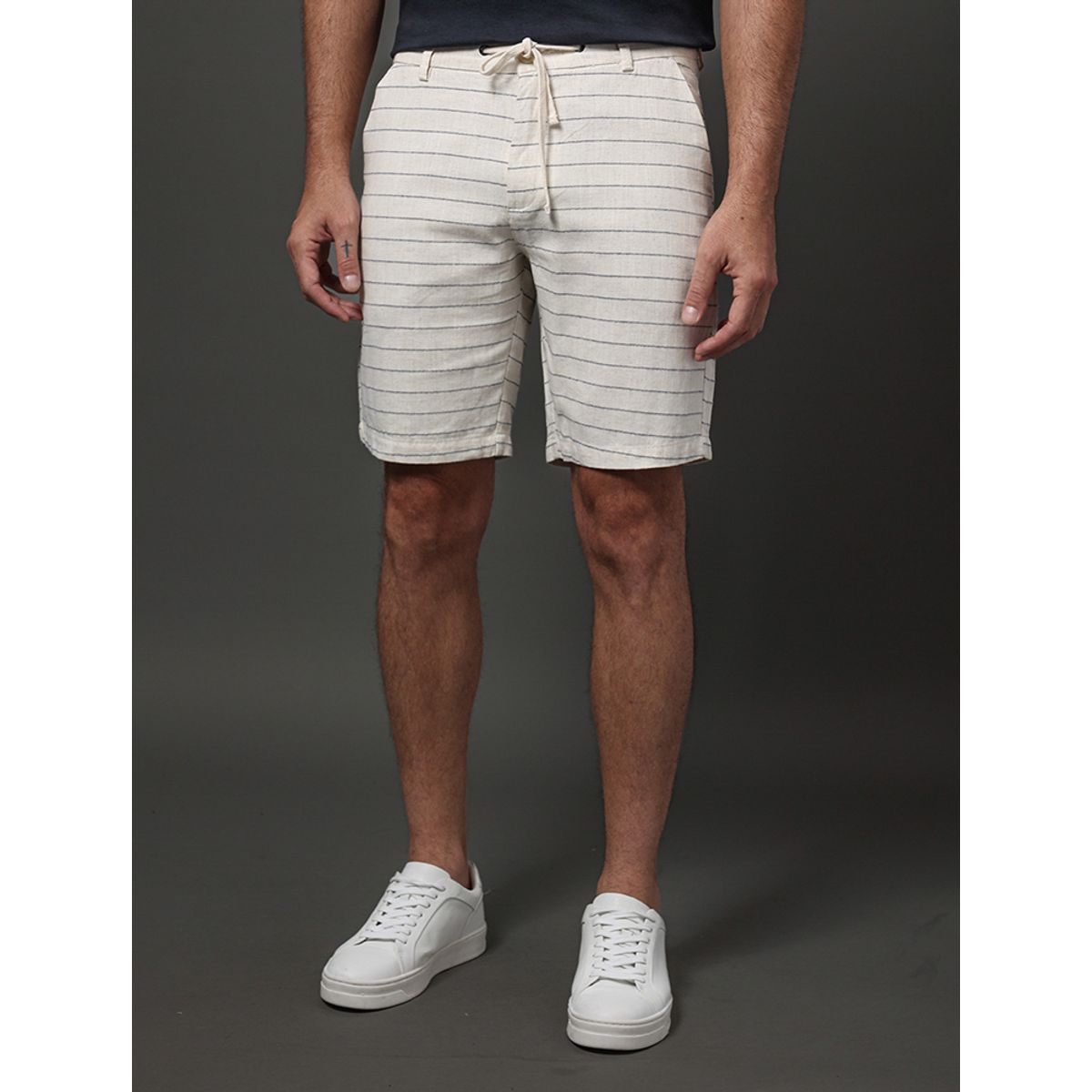 Bermuda Masculina Cotton Stripes Calvin Klein