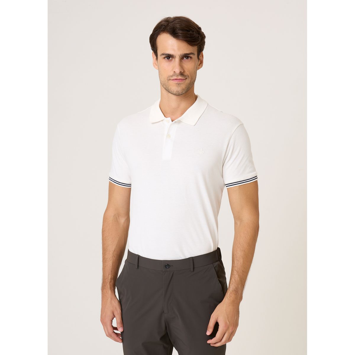 Polo Gola Jacquard Masculina Dudalina