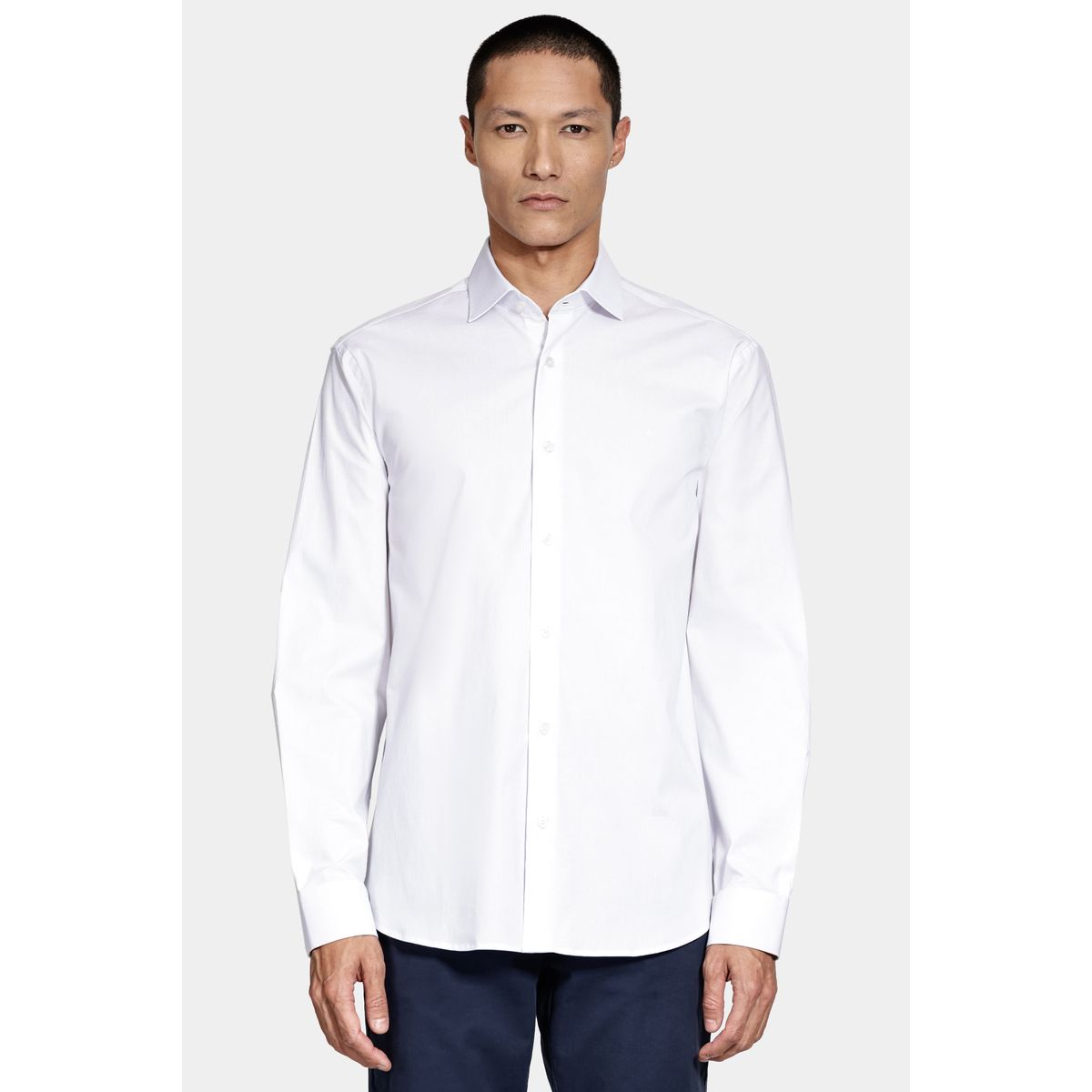 Camisa Manga Longa Slim Tricoline Algodão Aramis