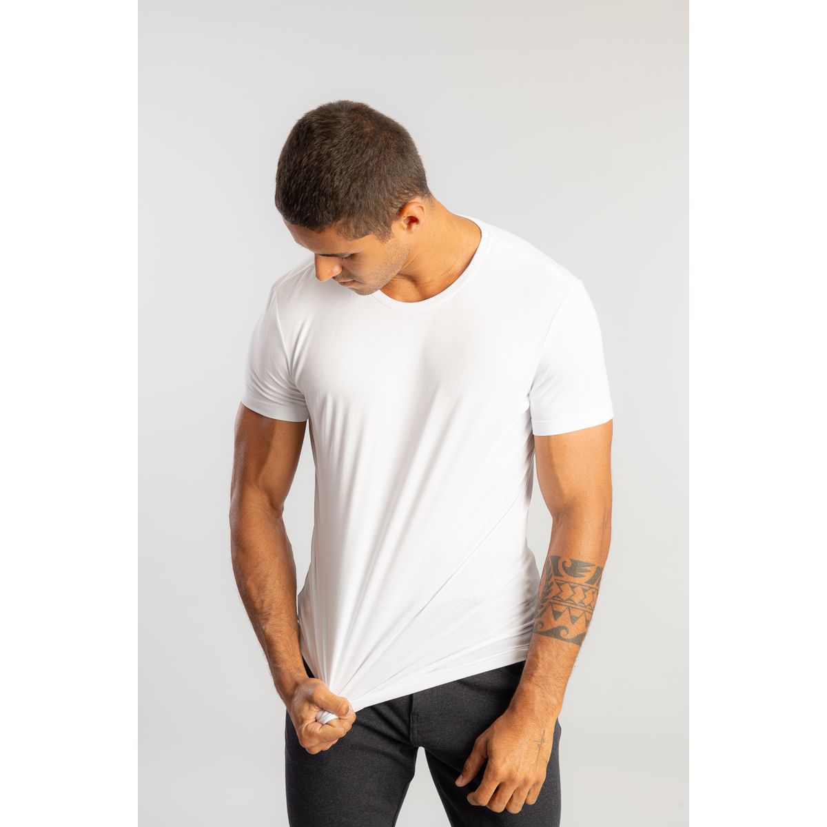 Camiseta Slim Tech Gola Careca W26 Sergio K