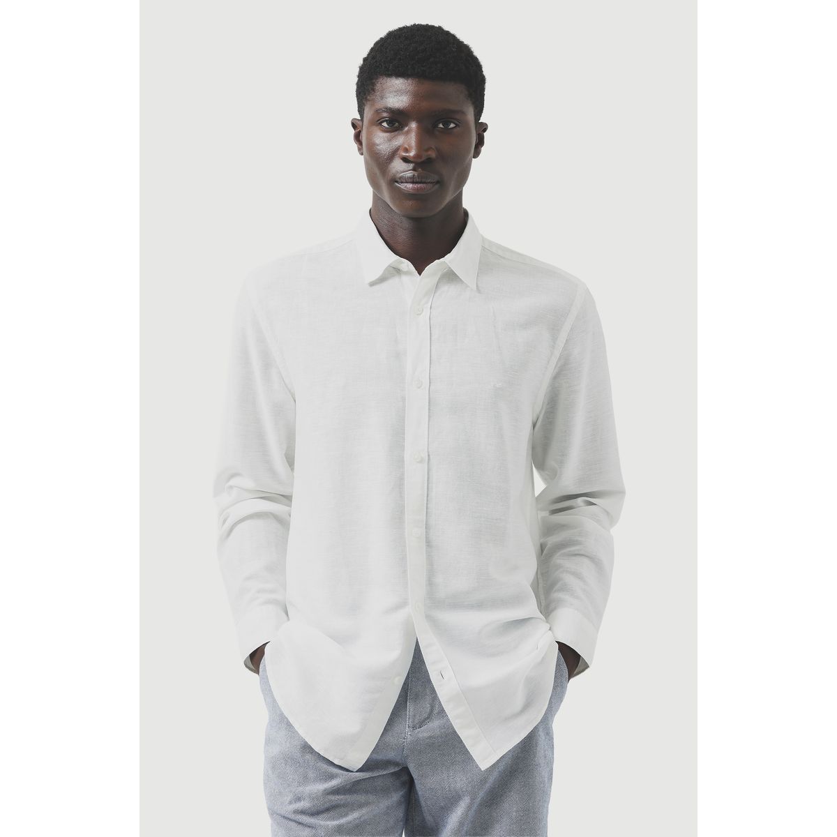 Camisa Manga Longa Regular Linho Aramis