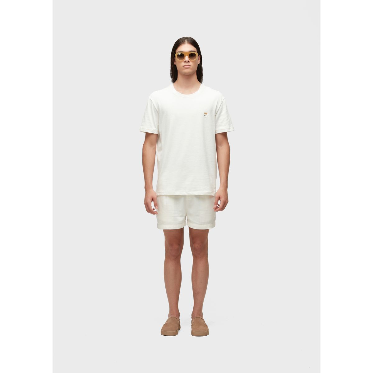 Short Fluid Linen Pleats Osklen