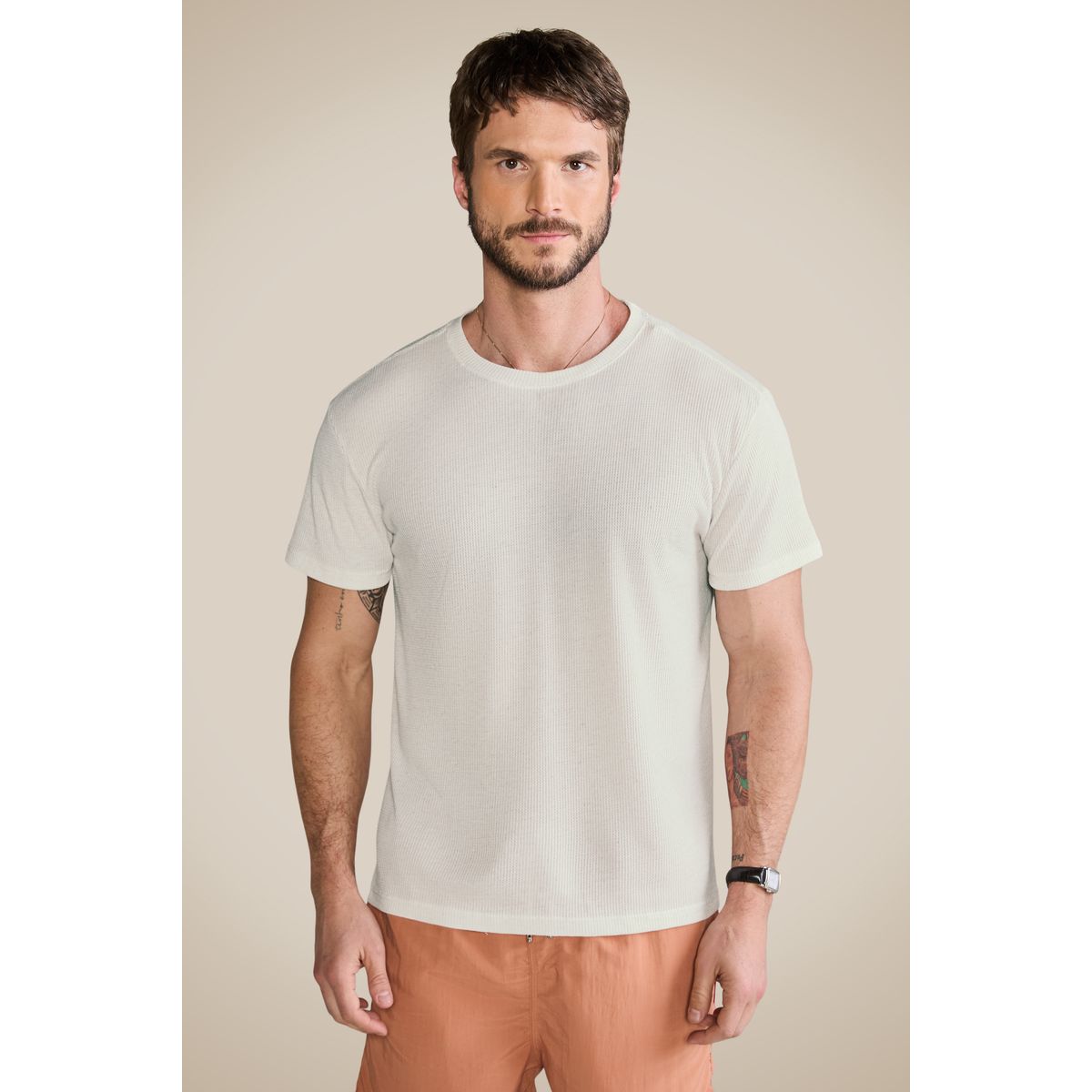 Camiseta Wafle Linho Reserva