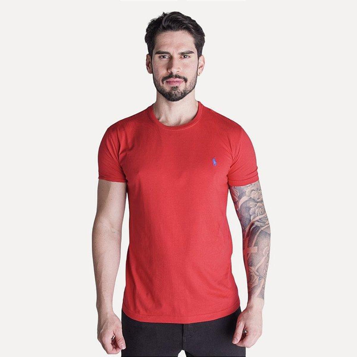 Camiseta Básica Slim Fit Polo Ralph Lauren