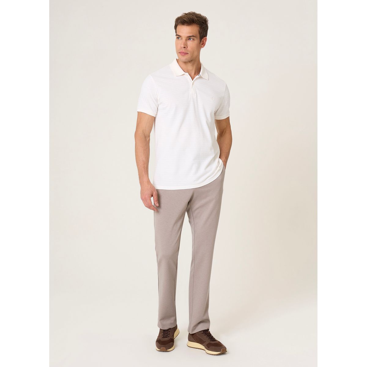 Calça Alfaiataria Slim Fit Malha Performance Masculina Dudalina