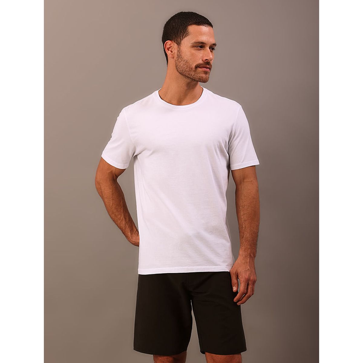 Camiseta Manga Curta Swimwear Logo Costas Swimwear Calvin Klein