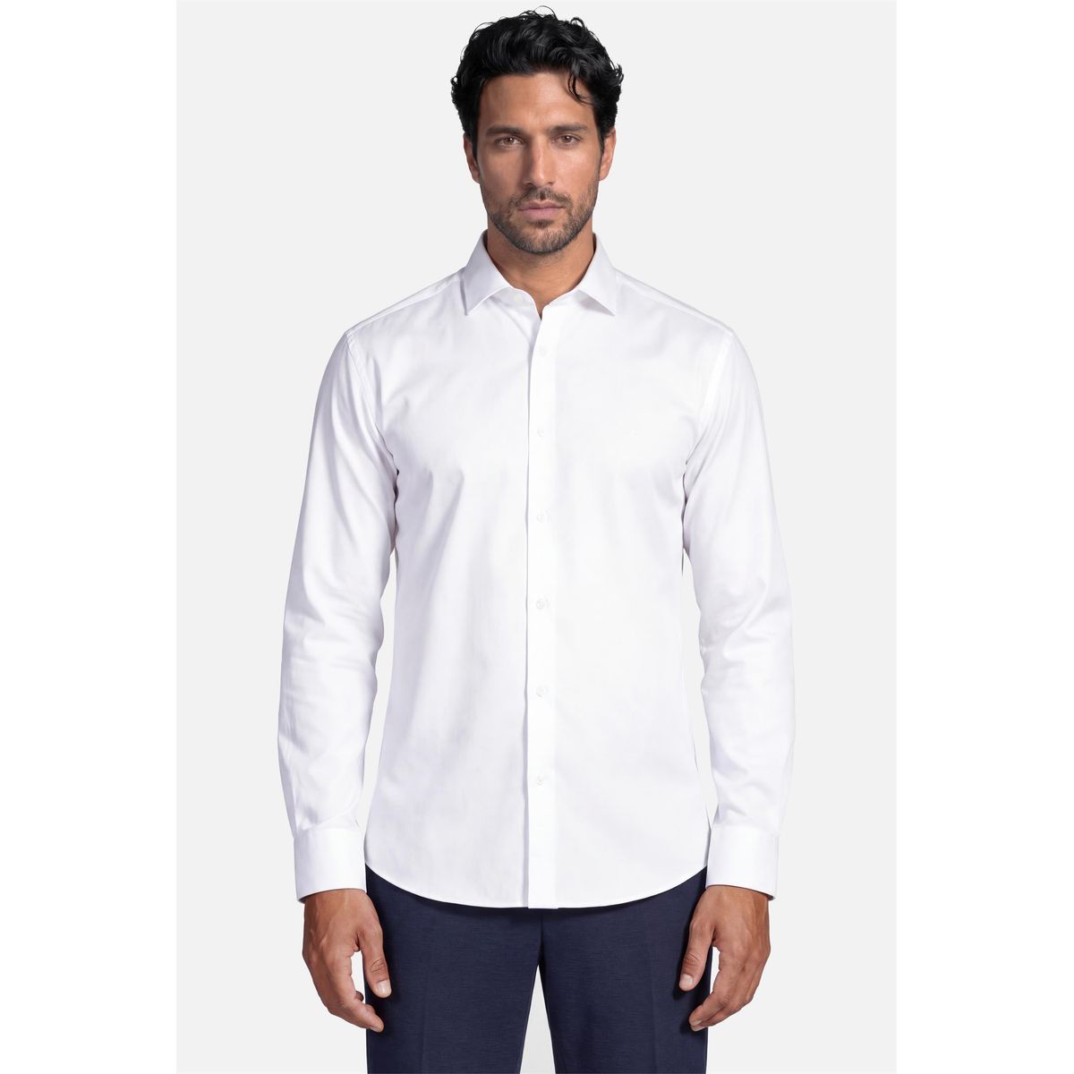Camisa Manga Longa Slim Poliviscose de Bambu Stretch Aramis