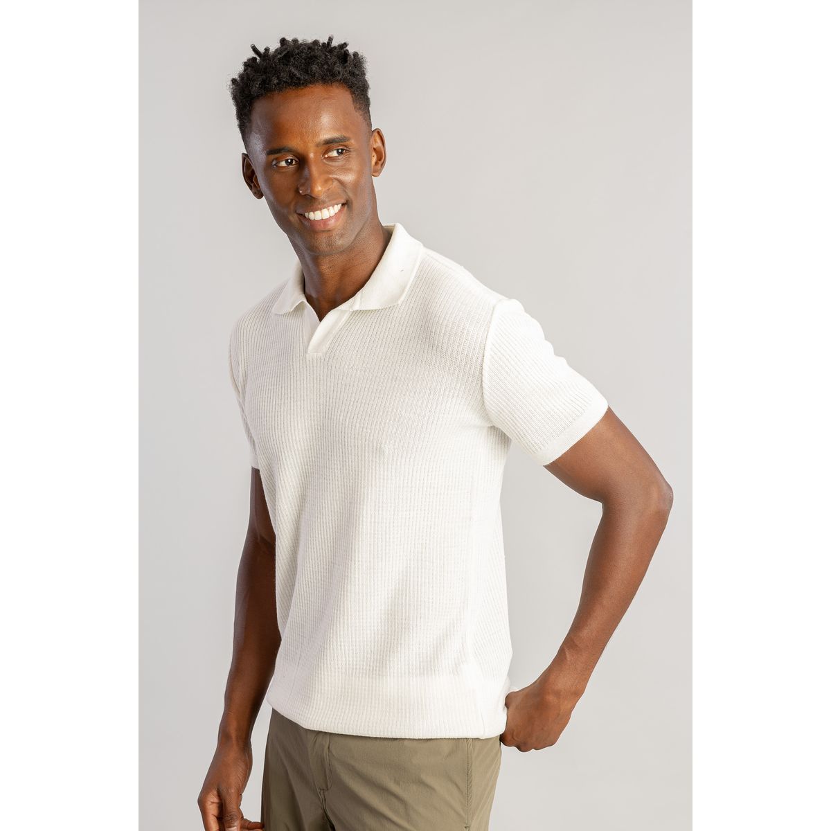 Camisa Polo Tricot Canelado S26 Sergio K