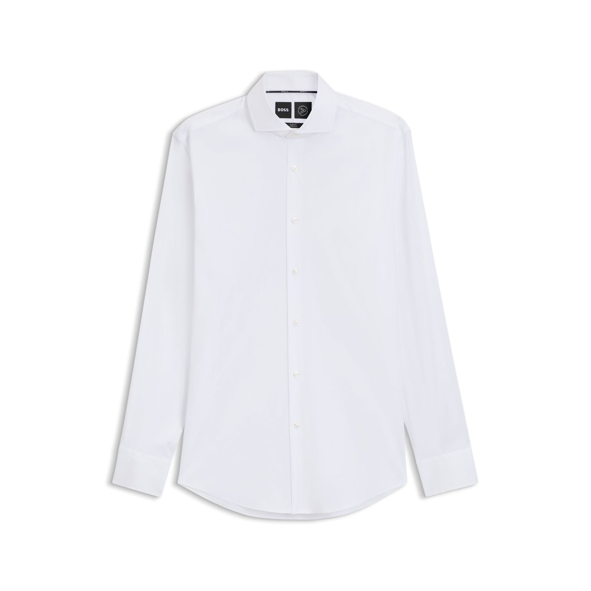Camisa Slim Fit em Popelina de Algodão Easy Iron BOSS