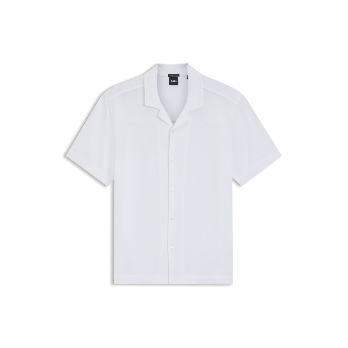 Camisa Regular Fit em Algodão e Linho BOSS